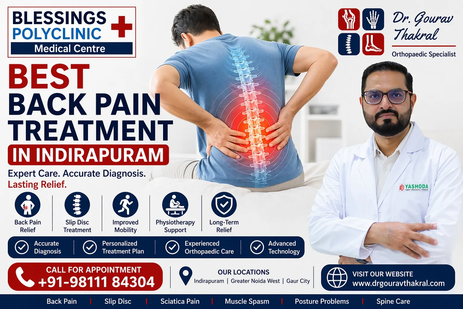 Best Back Pain Treatment in Indirapuram