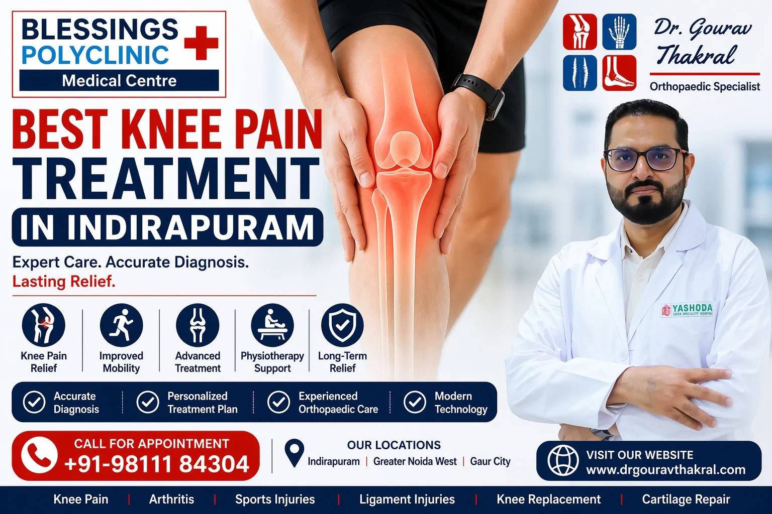 Best Knee Pain Treatment in Indirapuram