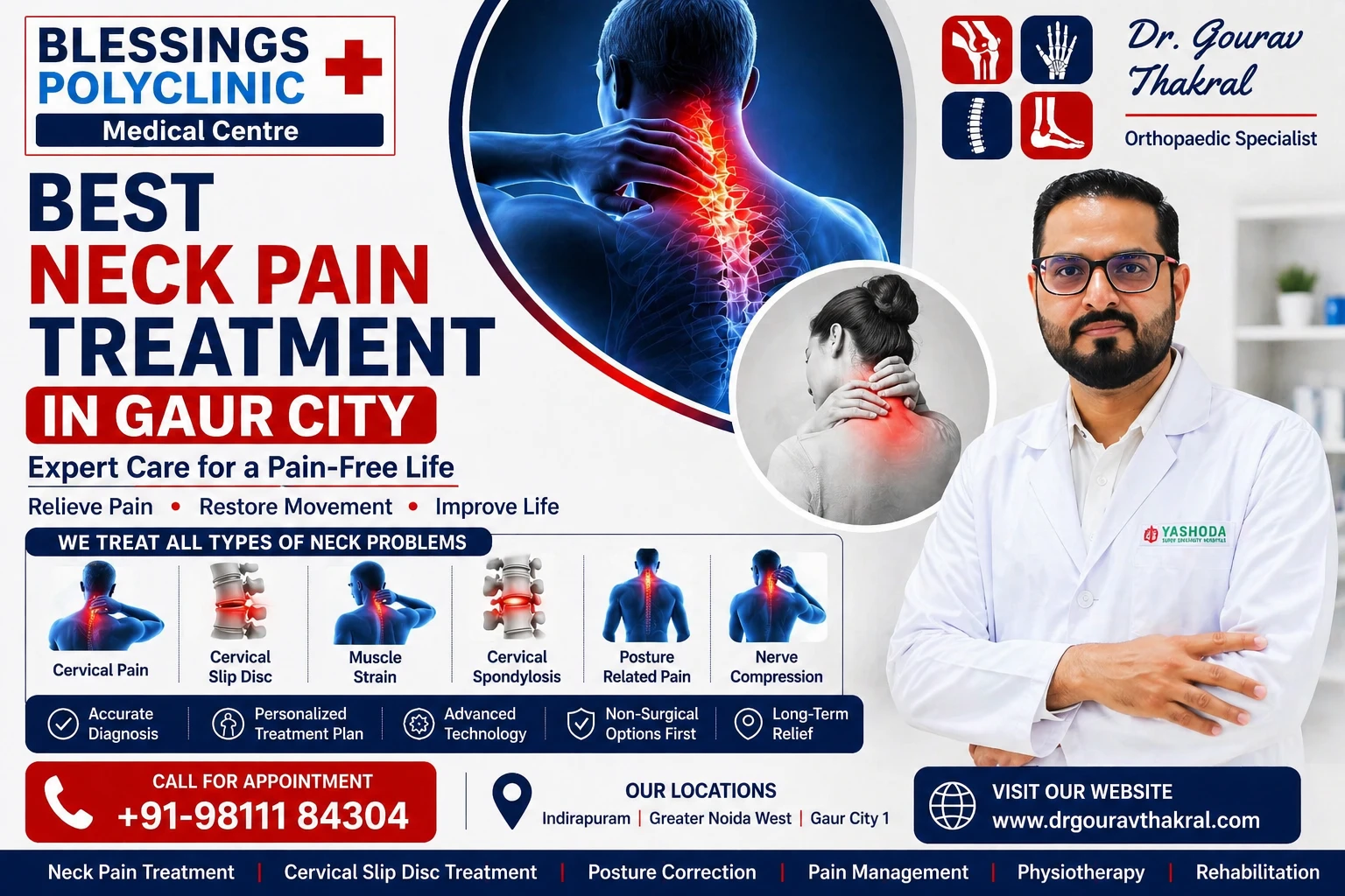 Best Neck Pain Treatment in Gaur City