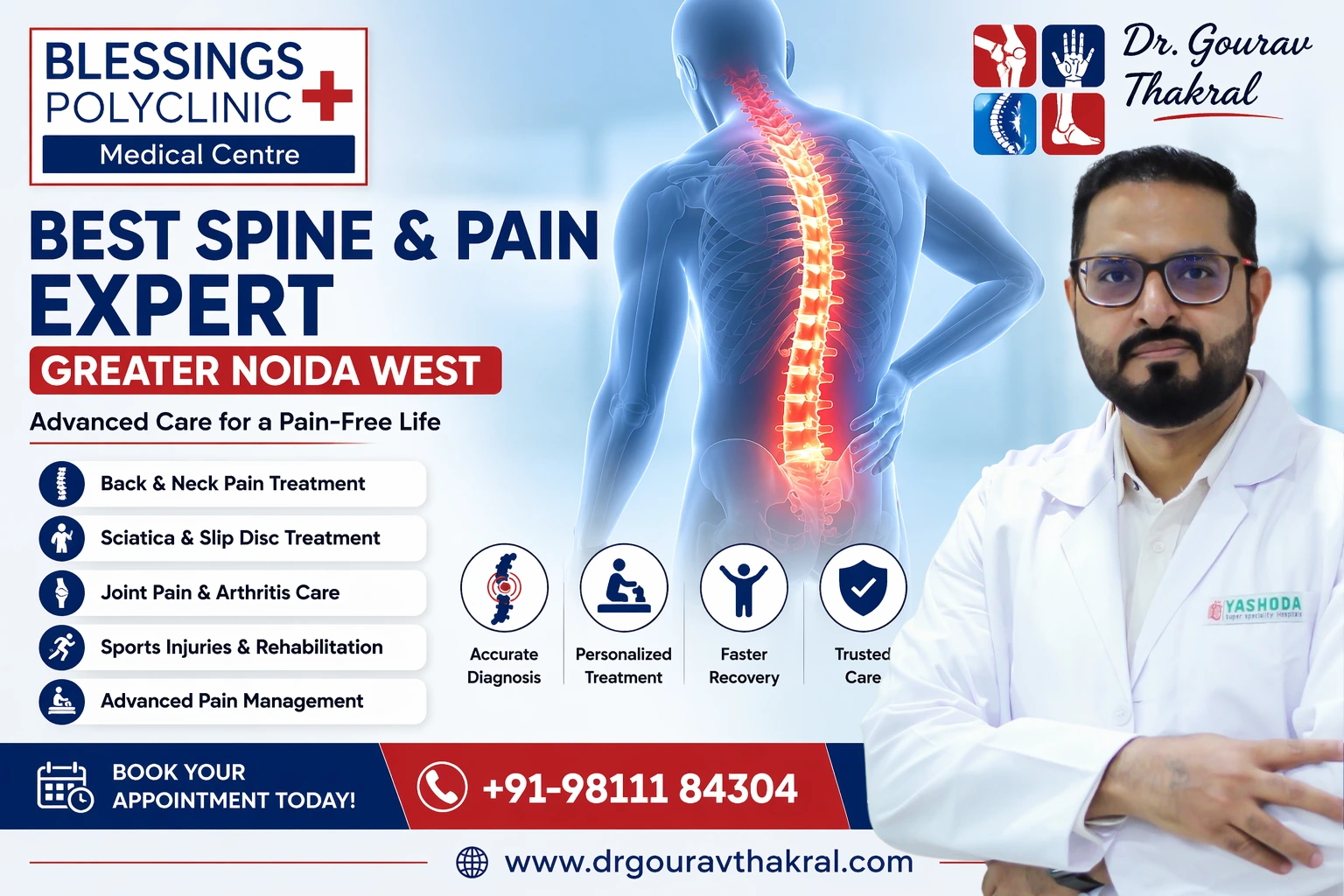 Best Spine & Pain Expert Greater Noida West – Complete Guide to Pain-Free Living