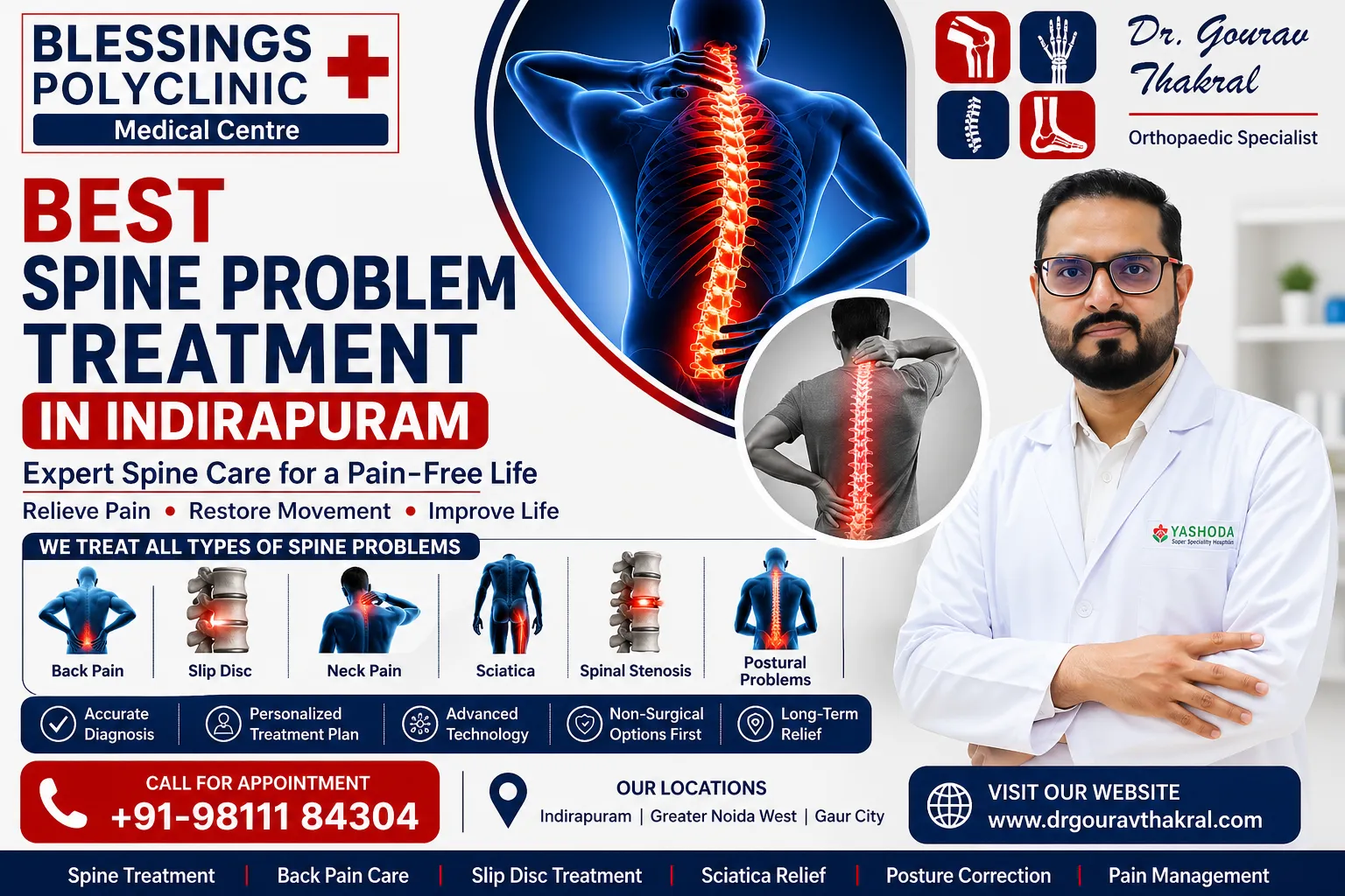 Best Spine Problem Treatment in Indirapuram