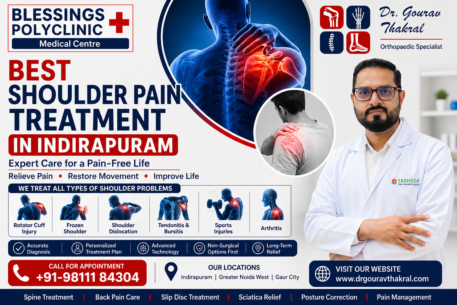 Best Shoulder Pain Treatment in Indirapuram