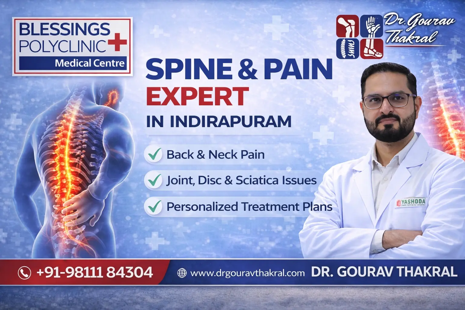Spine & Pain Expert in Indirapuram – Trusted Care for a Pain-Free Life