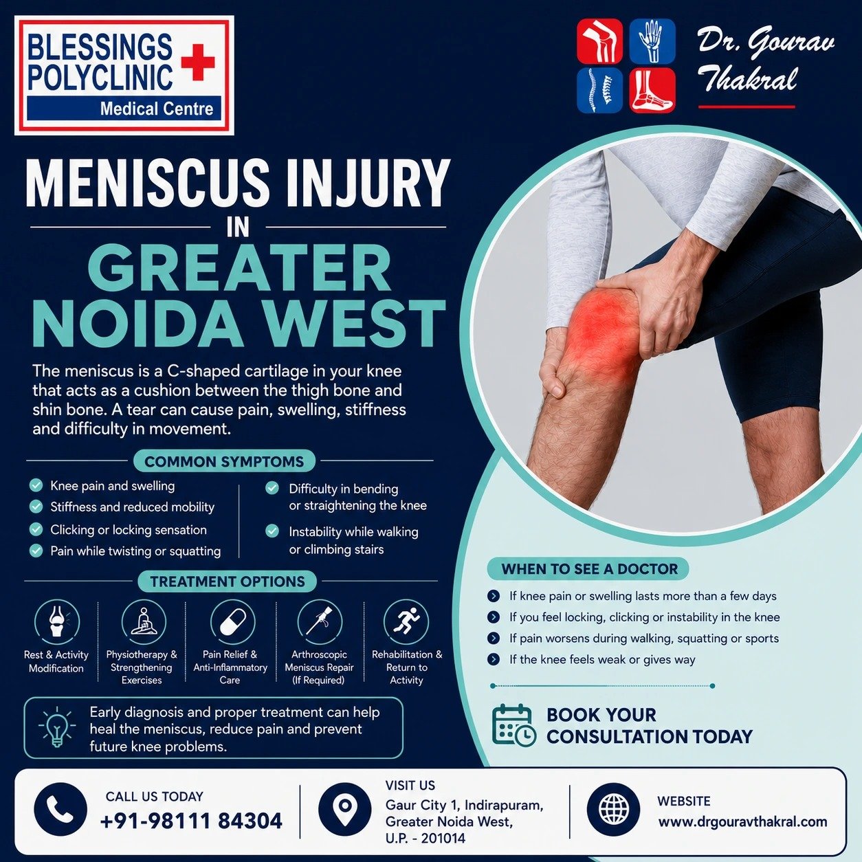 Best Meniscus Injury in Greater Noida West