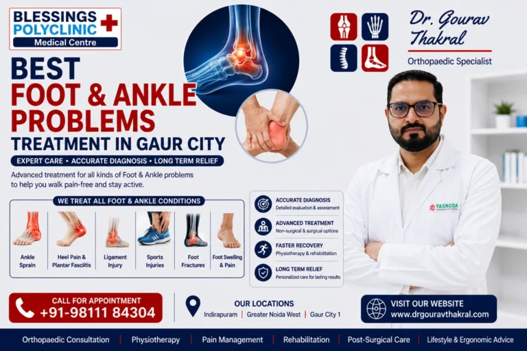 Best Foot & Ankle Problems Treatment in Gaur City
