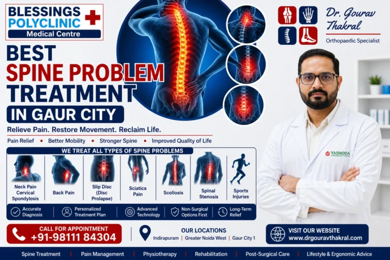 Best Spine Problem Treatment in Gaur City