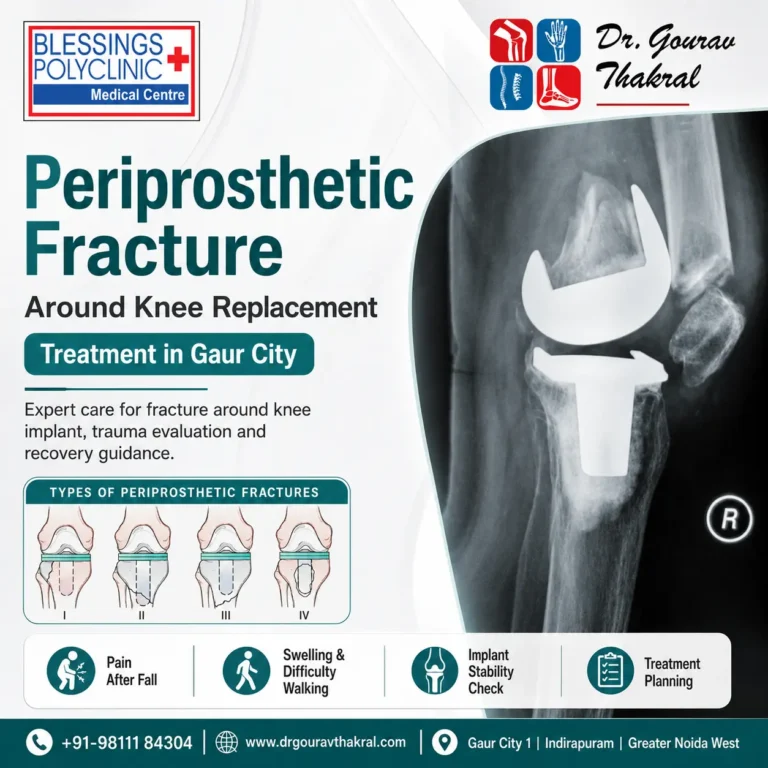 Periprosthetic Fracture Around Knee Replacement in Gaur City