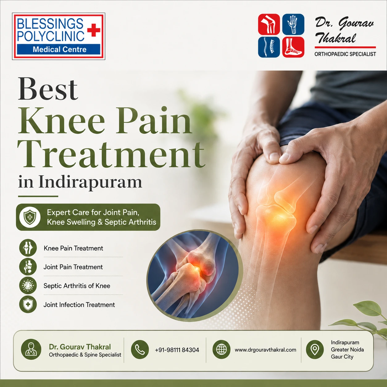 Best Doctor For Knee Pain Treatment Near Indirapuram