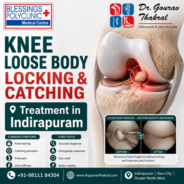 Knee Loose Body Treatment in Indirapuram: Causes of Locking and Catching