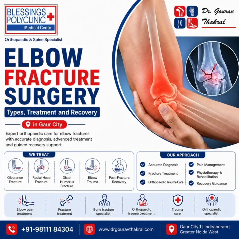 Elbow Fracture Surgery: Types, Treatment and Recovery in Gaur City