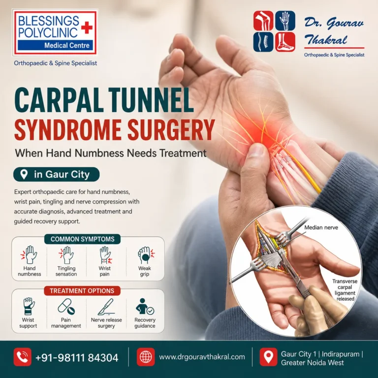 Carpal Tunnel Surgery in Gaur City by Dr. Gourav Thakral