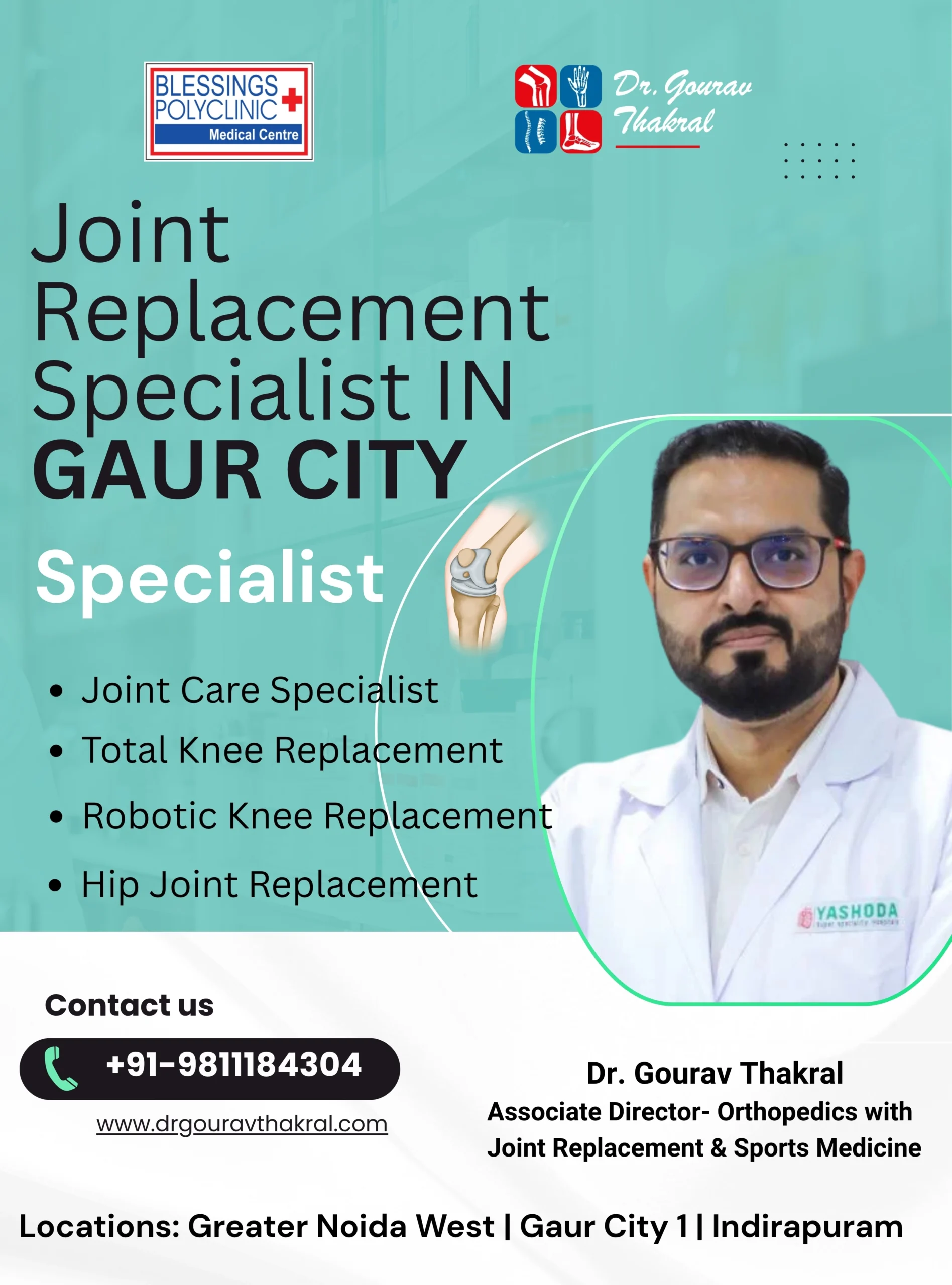 Joint Replacement Specialist in Gaur City