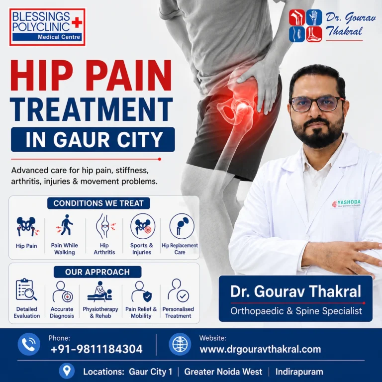 Hip Pain While Walking: Causes and Treatment in gaur city