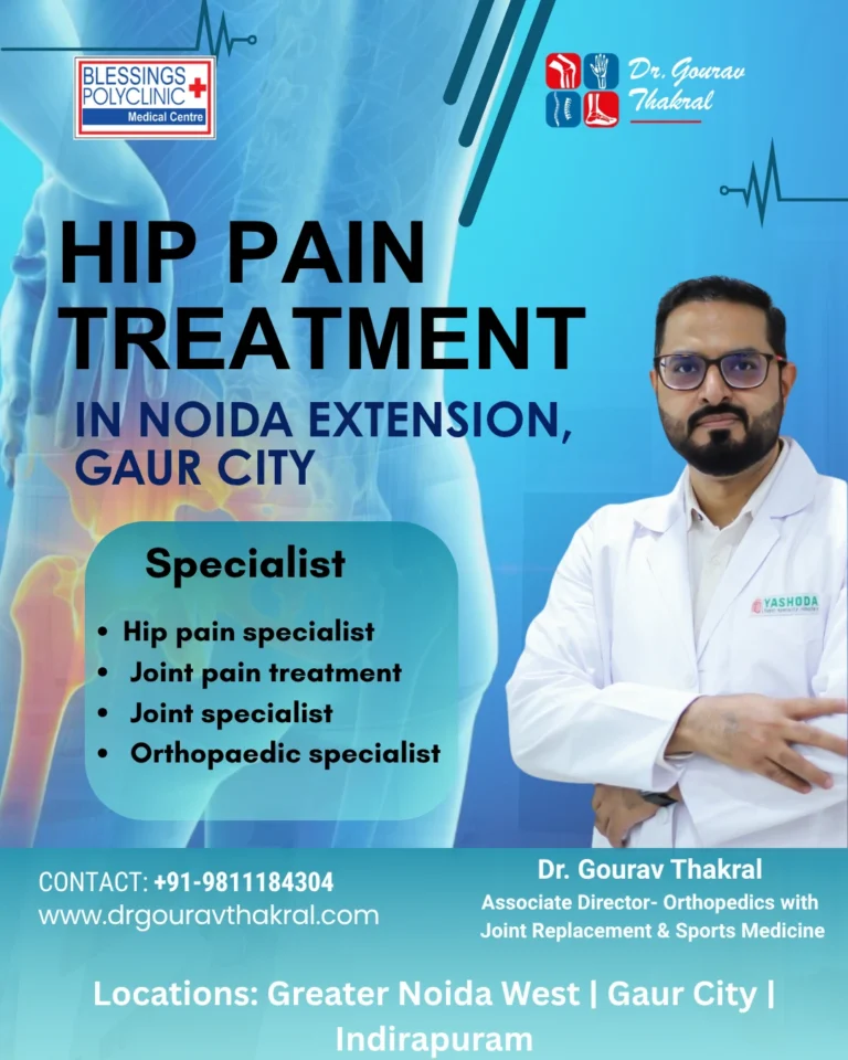Best hip pain treatment Noida Extension, gaur city