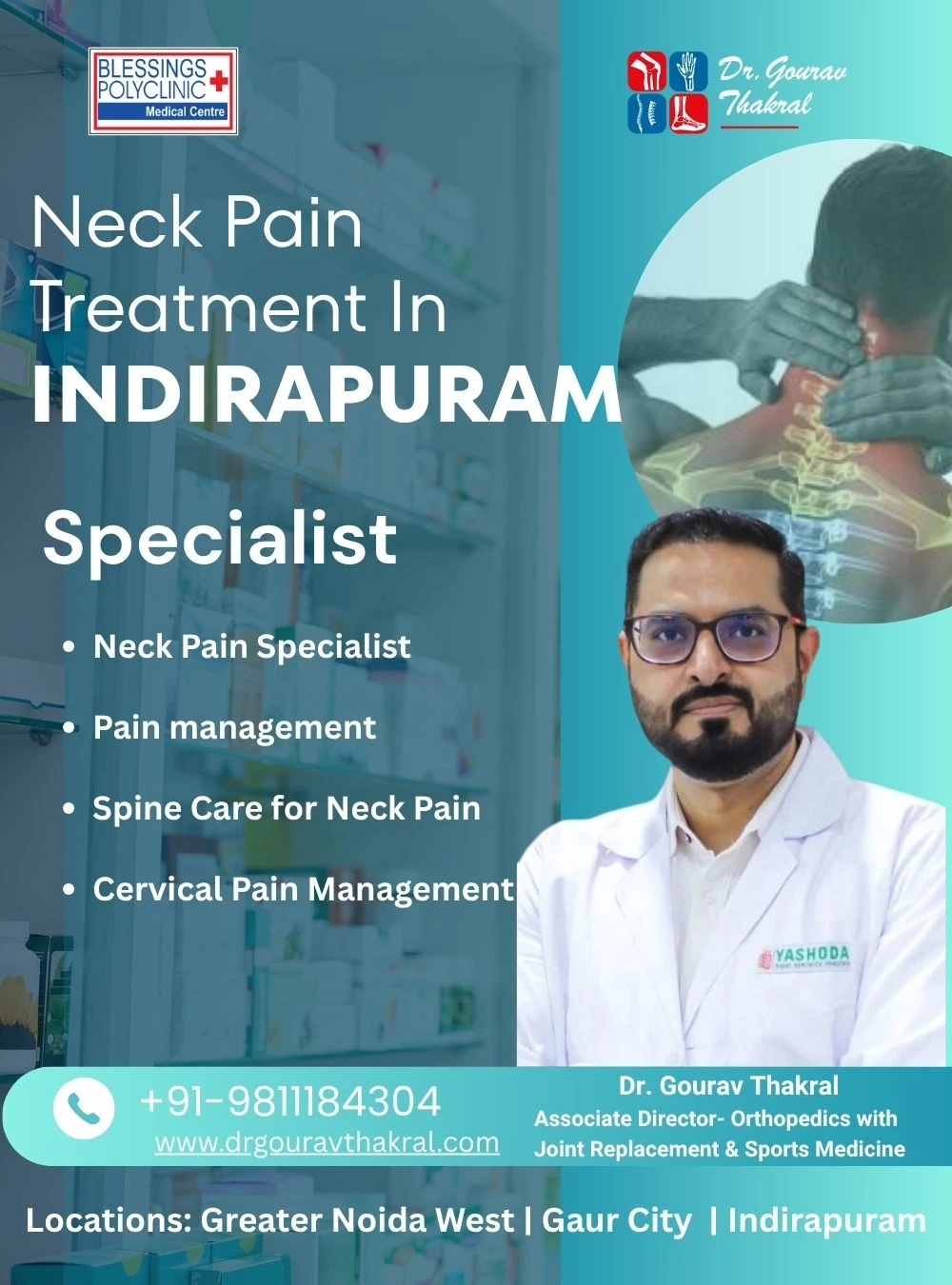 Neck Pain Treatment in Indirapuram
