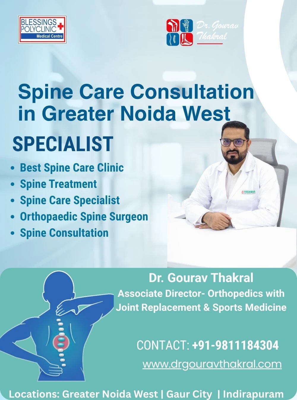 Spine Care Consultation in Greater Noida West