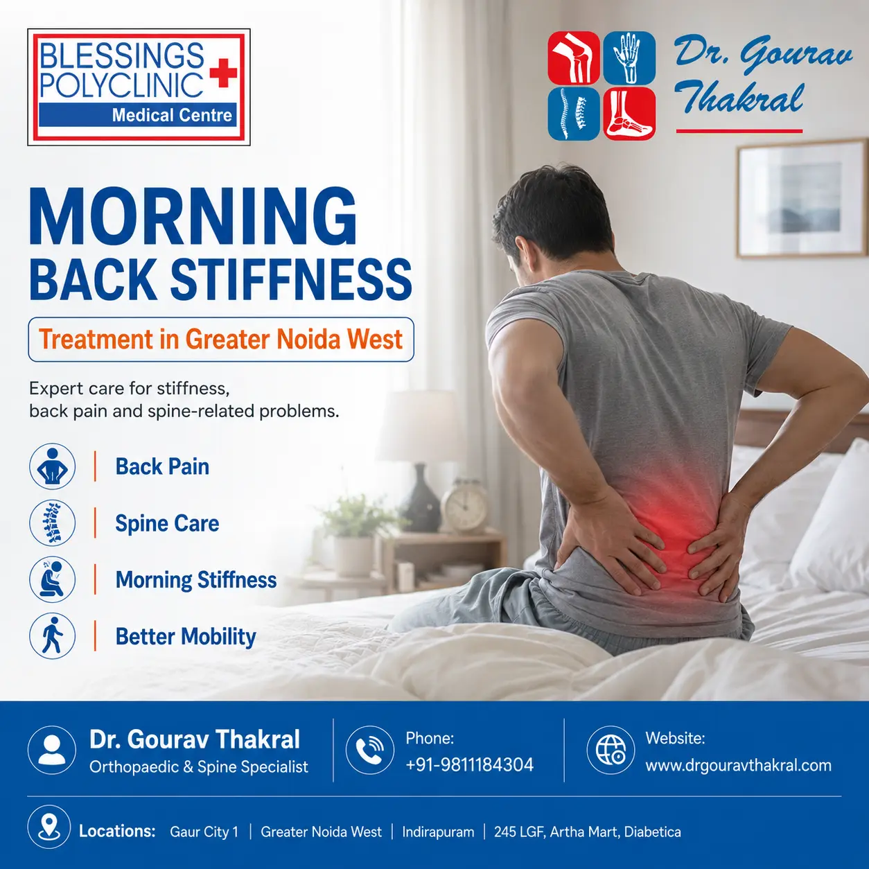 Morning Back Stiffness Treatment in Greater Noida West