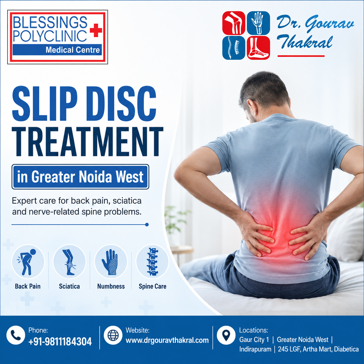 Slip Disc Treatment in Greater Noida West