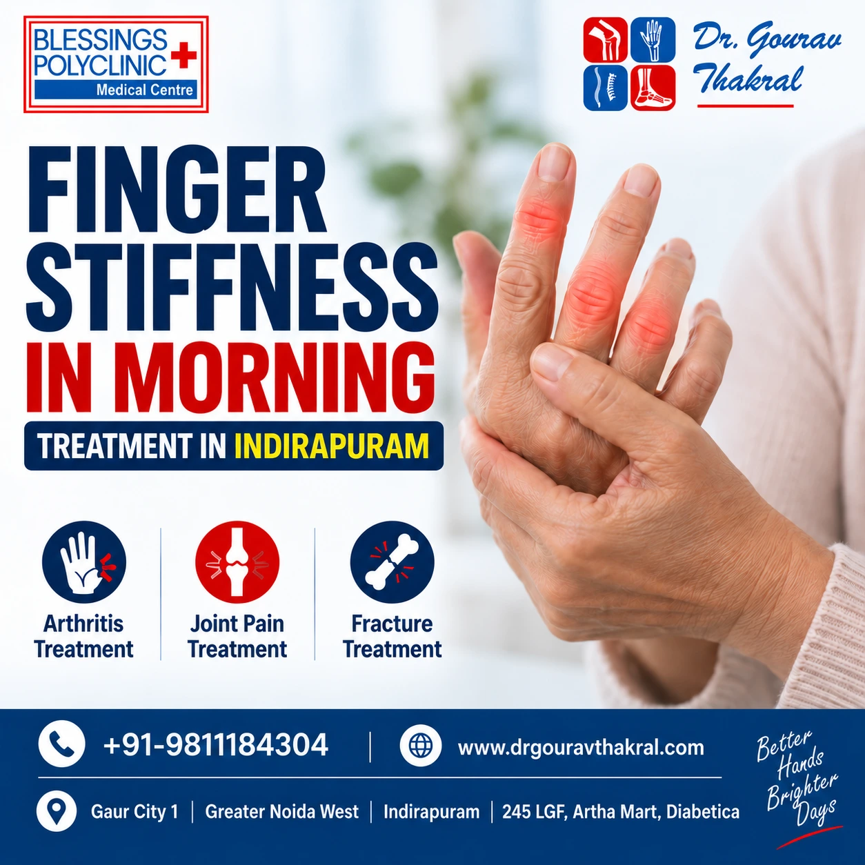 Finger Stiffness in Morning Treatment in Indirapuram