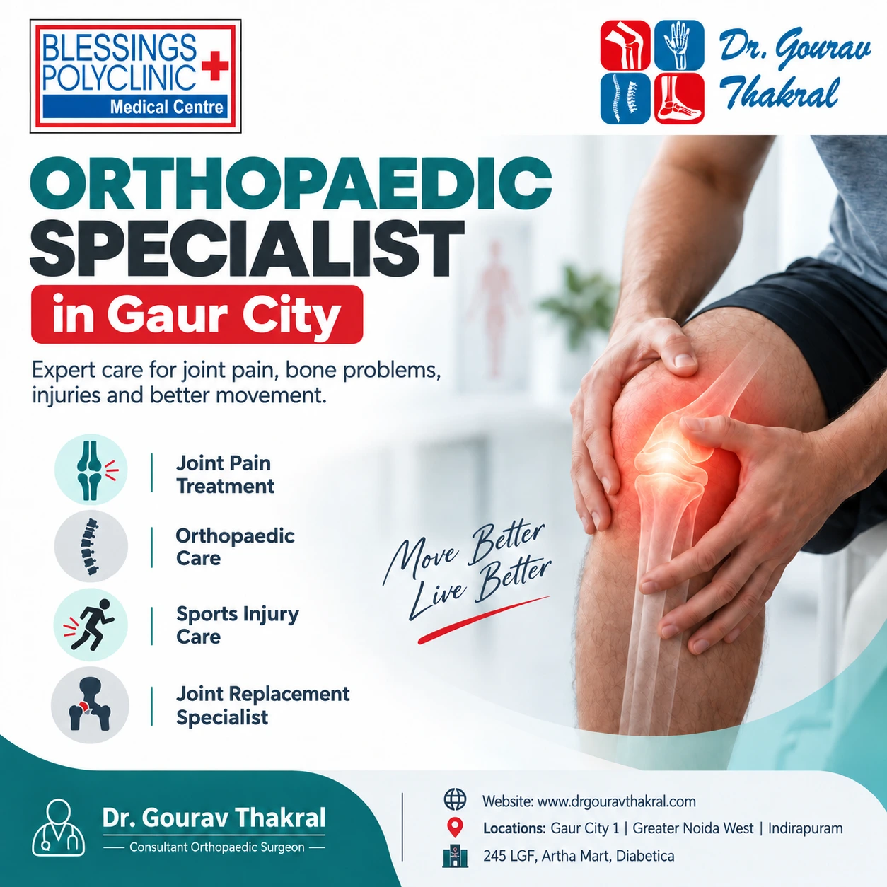 Orthopaedic Specialist in Gaur City