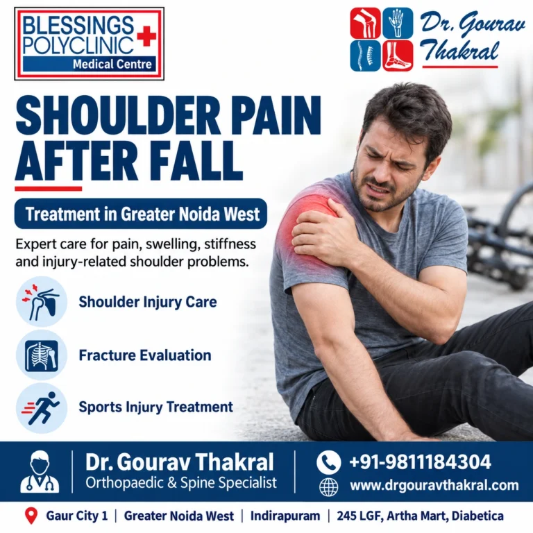 Shoulder Pain After Fall Treatment in Greater Noida West